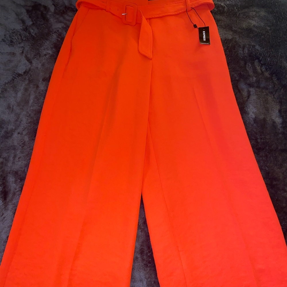 Orange Express Wide Leg Pants